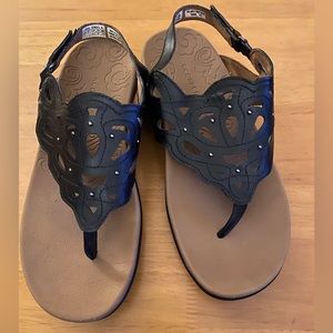 Rockport Ridge Black Sling Sandal Size 10 EUC